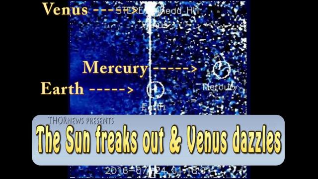 The Sun freaks out & Venus Dazzles