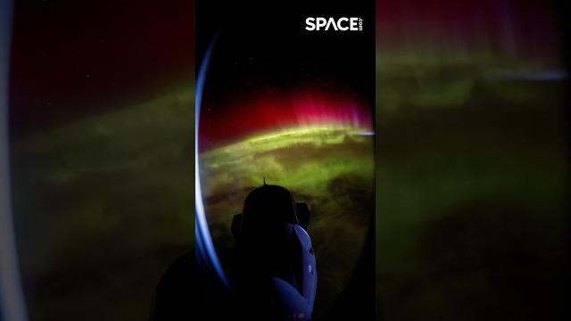 Auroras from SpaceX Dragon #space #shorts