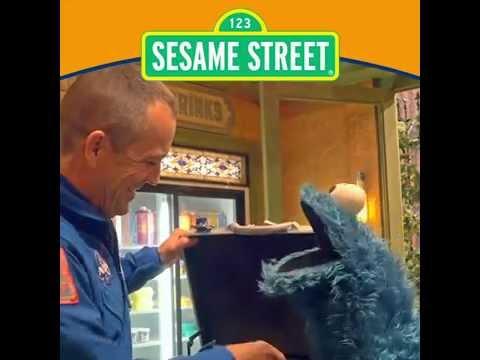 NASA Astronaut Returns Sesame Street Mementos Flown On Orion Spacecraft (Cookie Monster's Cookie)