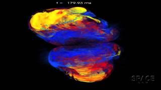 Asymmetric Supernova Remnants May Mark Black Holes | Simulation