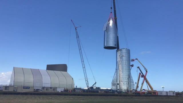 See SpaceX's Starship Prototype Assembly Close-Up in Time-Lapse Video