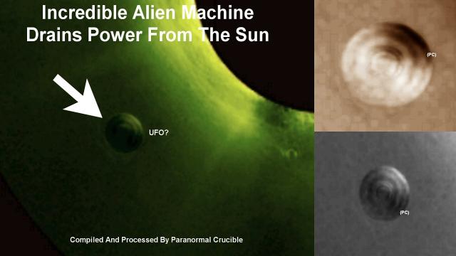 Alien Machine Drains Power From The Sun?