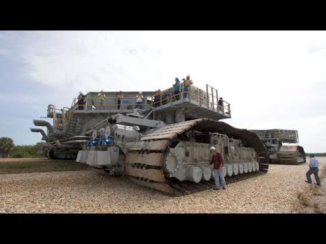 NASA's massive crawler transporter! Get up close and personal