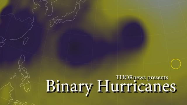 Binary Hurricanes are Here - Weird Weather Watch - the Fujiwhara Effect