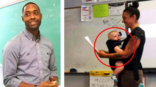 This Math Professor Looked After A Baby When His Student Couldn’t Find A Sitter