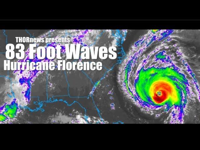 83 Foot Waves! with cat 4 Hurricane Florence! Evacuate if ordered!