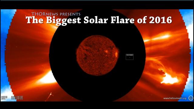 The Biggest Solar Flare of 2016