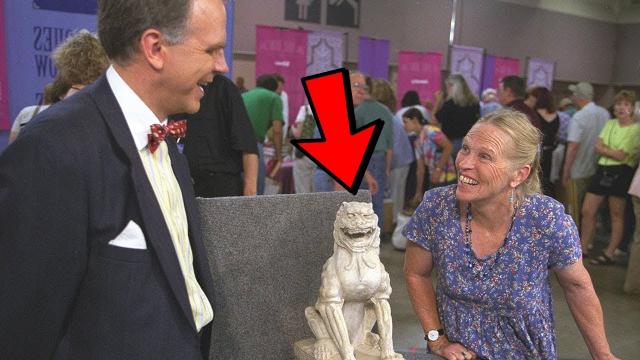 A Woman Has A Lion Statue Appraised. When The Expert Looks At It, He Almost Faints!