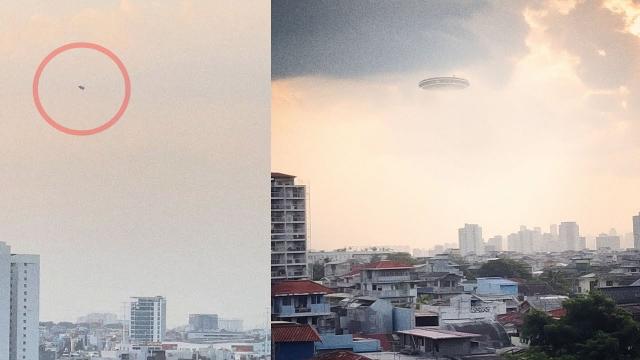 Stationary UFO over Saigon, Vietnam, Dec 2023 ????
