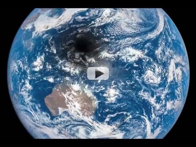 Moon Shadow Crossing Earth Seen From Space | Video