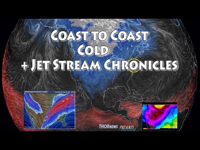 Freezing cold USA Coast to Coast & a drunken Jet Stream