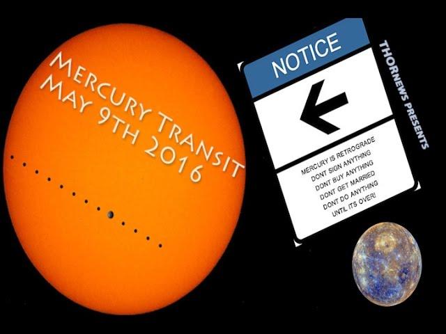 Mercury Transits the Sun on May 9th