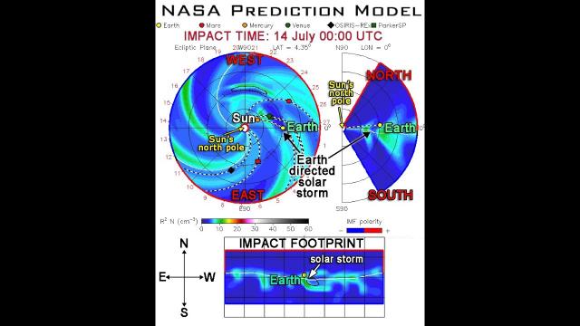 Solar Storm to hit Earth July 14th!?! Probably.