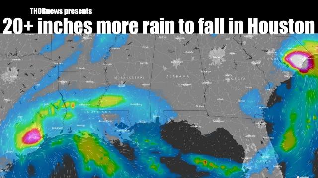 20+ more inches of rain projected to fall in Houston - a look at the models