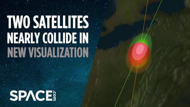 Two satellites nearly collide over US in new visualization