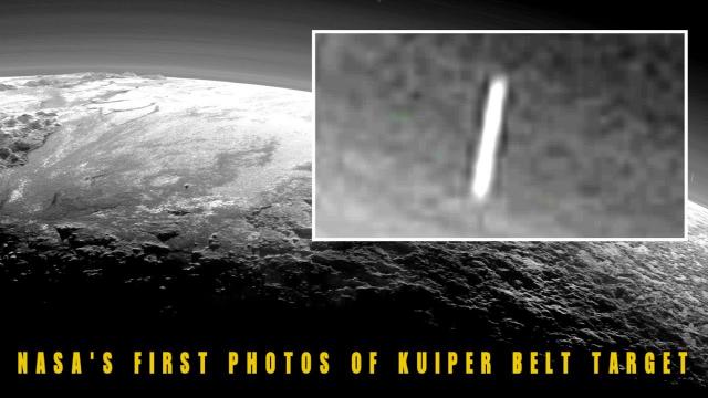 3 Giant Cigar Shaped UFO's Surround Pluto In NASA Photo?