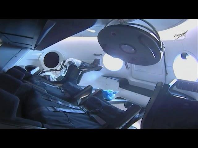 SpaceX Crew Dragon Hatch Opened, Astronauts Enter