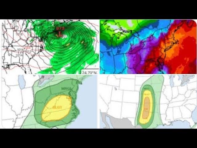 Red Alert! Wednesday Nor'Easter could really pack a punch! Tuesday possible Texas & OK trouble.