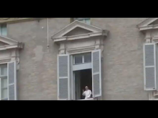 Pope Francis mysteriously disappears in the Vatican window: A Hologram?