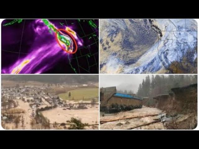 Catastrophic Flooding, Mudslides, Landslides, Road Closures & Broken Bridges in Canada & Washington.
