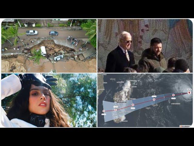 President Biden makes surprise visit to Ukraine as air raid sirens blare! Deadly Sinkhole in Brazil!