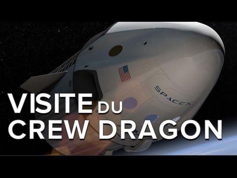 Visite Du Crew Dragon, La Capsule Spatiale De SpaceX Vouée à Emmener Des Astronautes Sur L’ISS