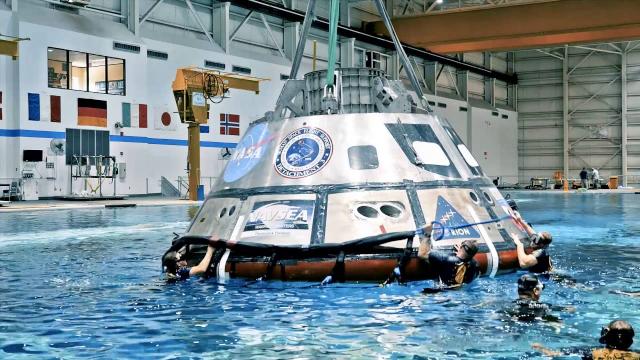 Orion Backstage: Navy diver Beau Lontine prepares for Orion recovery