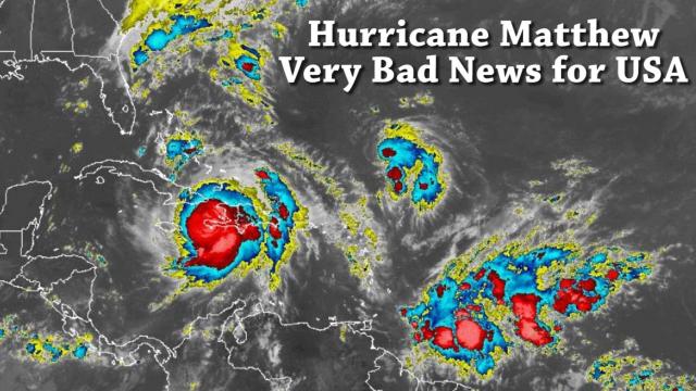 Alert! Danger! Catastrophic  Hurricane Matthew is headed to Florida & USA East Coast. Prepare NOW