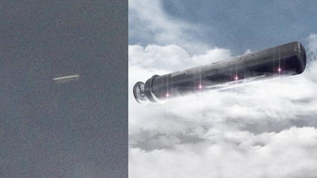 AMAZING Footage of Cylindrical UFO filmed by drone in Hungary, Csobanka ????- UFO News - May 2, 2023