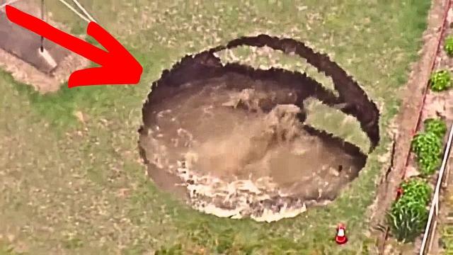 Huge Sinkhole in Elderly Couples Backyard Led To Amazing Discovery About Their House