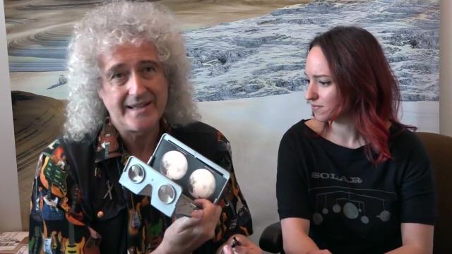 Flashback! Queen's Sir Brian May assembles first stereoscopic Pluto image