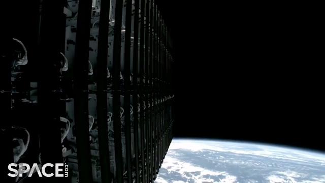 See SpaceX Starlink satellites deployed in amazing view from space