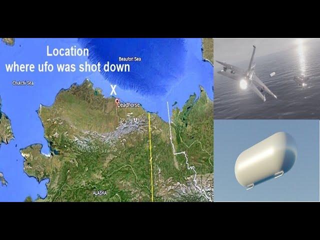 U.S. F-22 fighter jet shot down cylindrical UFO off Alaska Coast