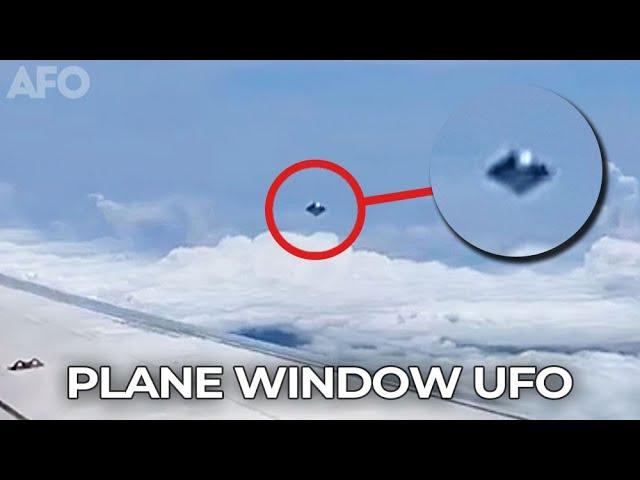 Clear UFO From Plane Window. Best UFOs of October 2023