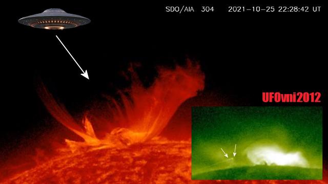 I Observed UFOs Attacking 6 Times The Sun  For 3 Days, Oct 23-25