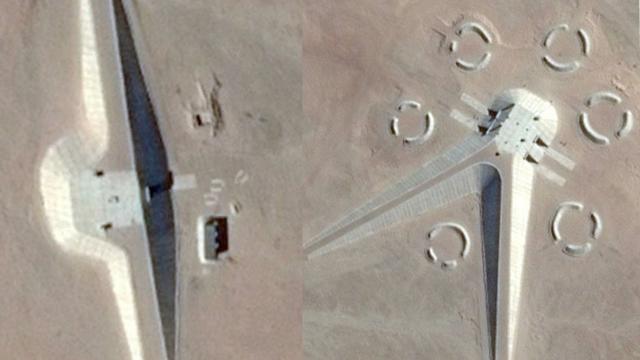 Mysterious Structure & Possible Underground Base in Desert (Cairo) Egypt (Google Earth) - FindingUFO