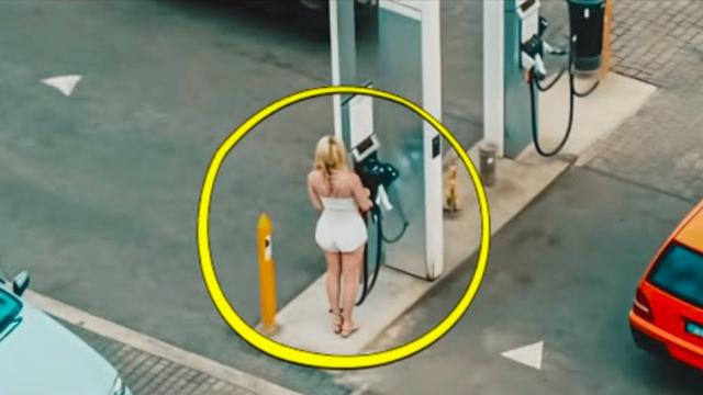 Woman Behaves Weird at Gas Station – Man Turns Pale When He Sees What She’s Doing