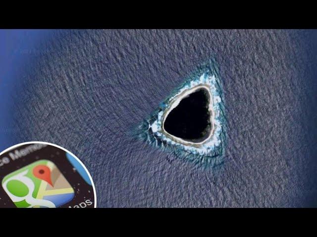Google Maps users baffled by small blacked out island #new