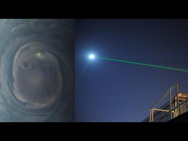 Are They Pointing a Green Laser at Jupiter?