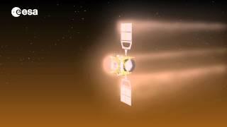 Venus Probe's Daring 'Aerobrake' Maneuver Visualized