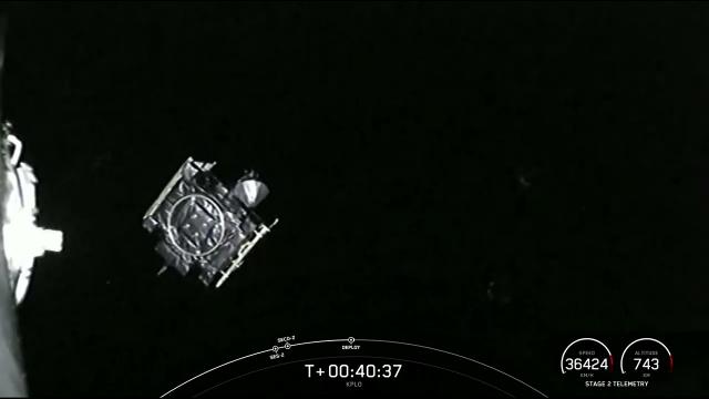 Watch SpaceX deploy the Korea Pathfinder Lunar Orbiter in this view from space