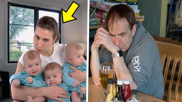 Man Abandons Wife And Triplets After DNA Test - Turns Pale When He Sees Them Years Later