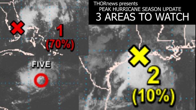 Alert! 3 Areas to watch! Puerto Rico, Gulf of Mexico  & South East = Hurricane Watch