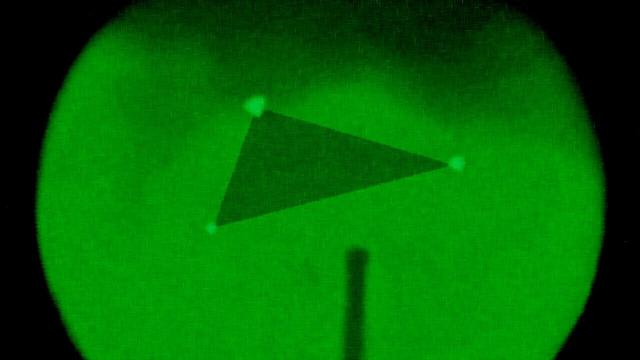 Pentagon Releases Footage Of Triangular-Shaped UFO.