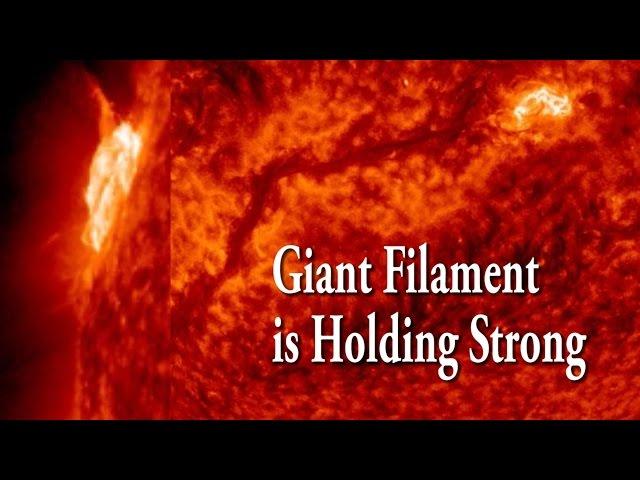 Sun update: giant Filament still holding strong