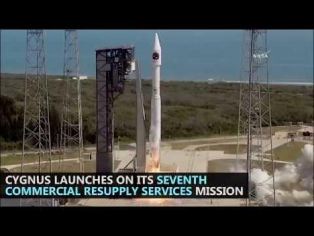 Cygnus Arrives at Station After Four-Day Journey