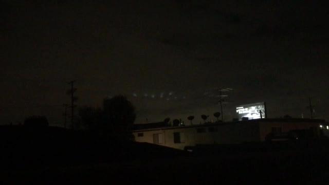 Strange lights filmed over Van Nuys, California, Take a Look!!!