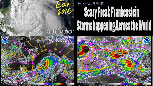 Scary Frankenstein Storms happening across the World!