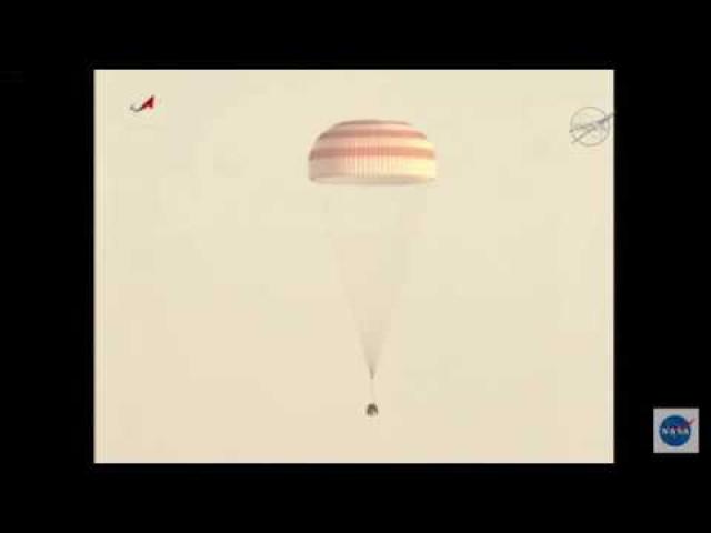 Space Station Crew Lands in Kazakhstan