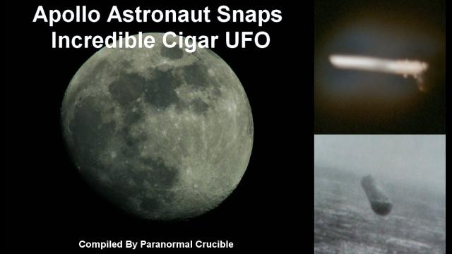 Apollo Astronaut Snaps Incredible Cigar UFO